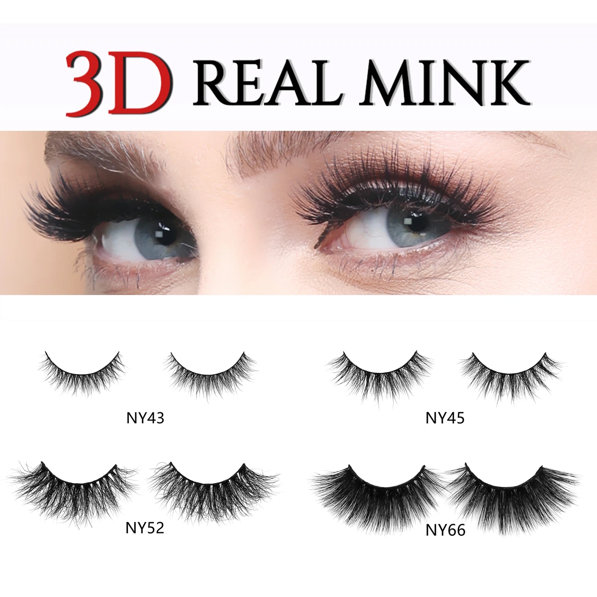 

EYENGLE Makeup 10pairs 3D Mink Lashes Fluffy Dramatic False Eyelashes Soft Volume Natural Long Thick 10-20mm Reusable Eyelash