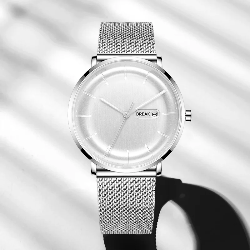 Fashion Ultra Thin Creative Watches Simple Style Men Women Unisex Belt Waterproof Unique Cool Relogio Masculino Quartz Watch