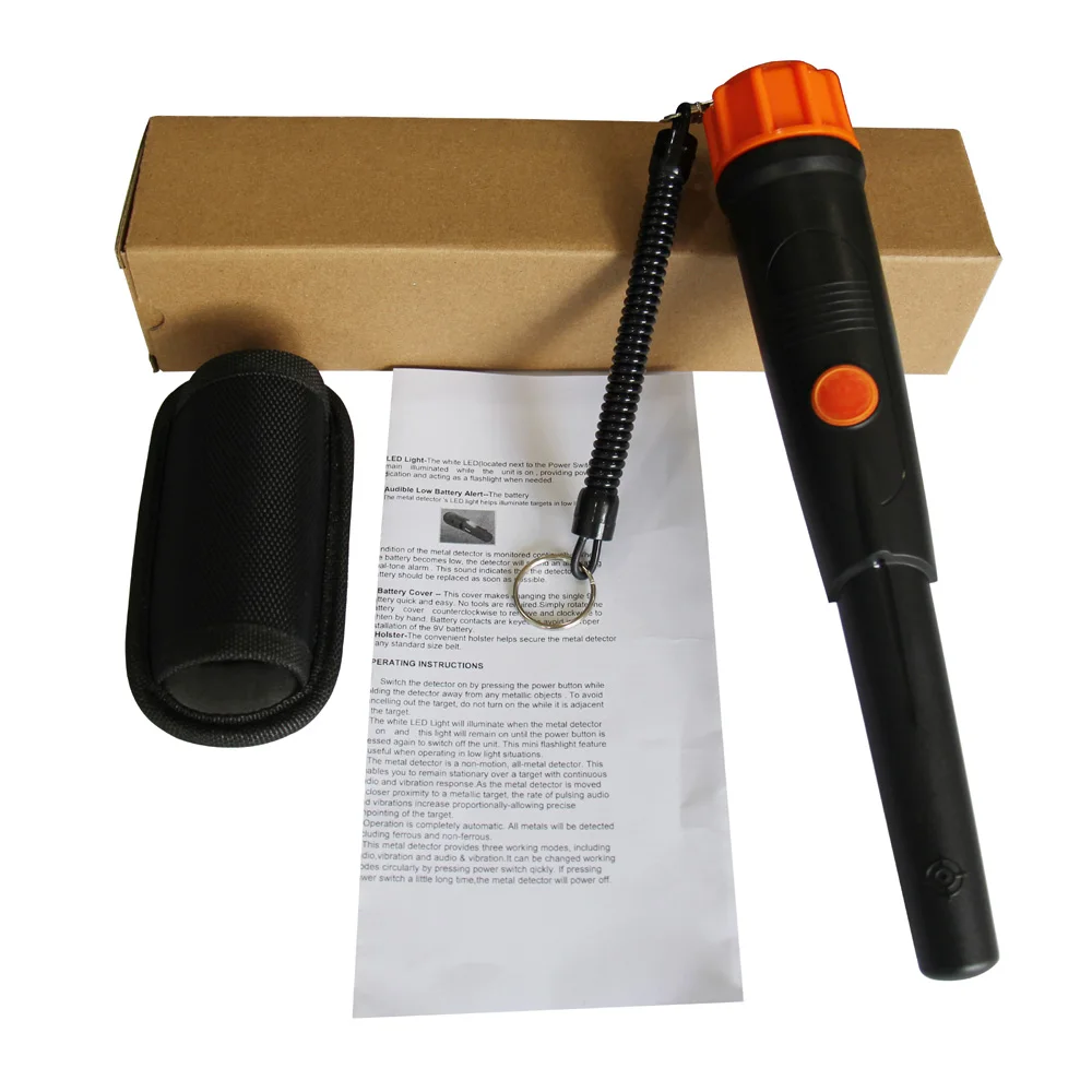 Waterproof Pinpointer Underwater Metal Detector Gold Pinpoint MD-720 Audio Alert & Vibration & LED Light