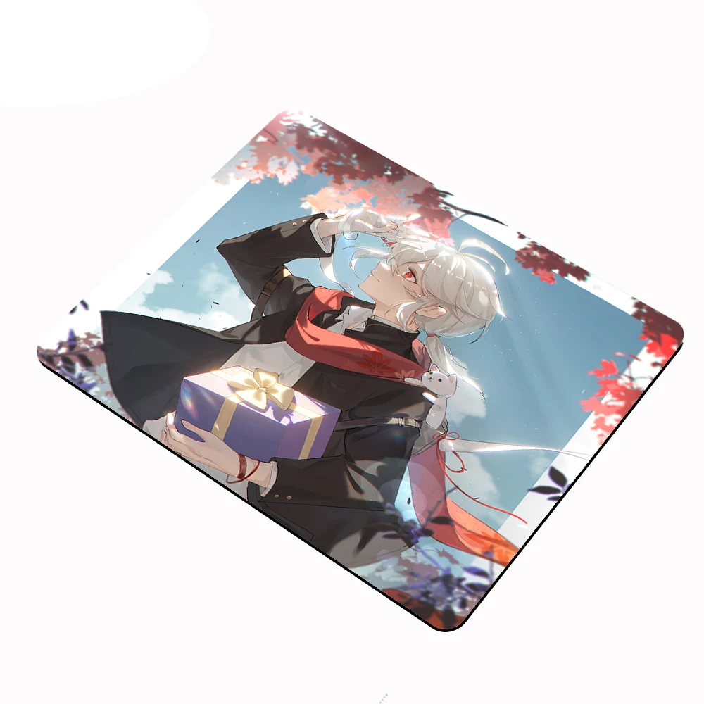 Genshin Impact Kazuha Hutao Baal Laptop Gaming Mouse Pad Anime Sexy Girl Rubber Small Size Mouse Mats for New Year Decoration