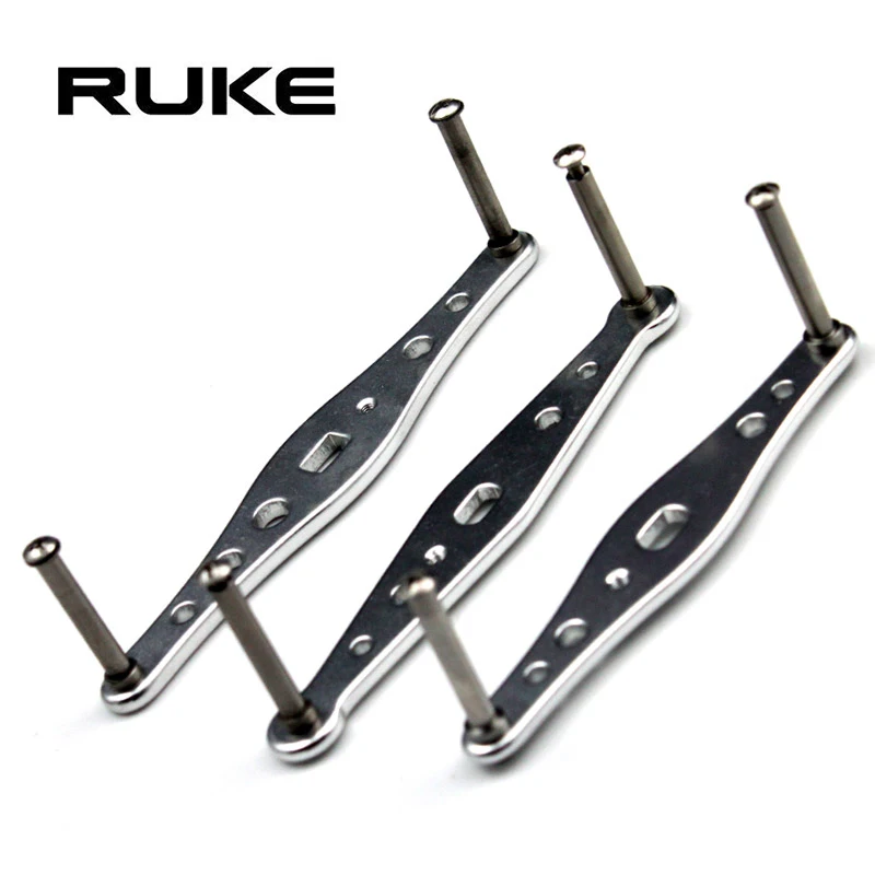 Ruke Fishing Reel Handle for Bait Casting, Aluminum Alloy Rocker , 8*5 Hole Size, Suit for A/D Type Reel,7x4x2.5 mm