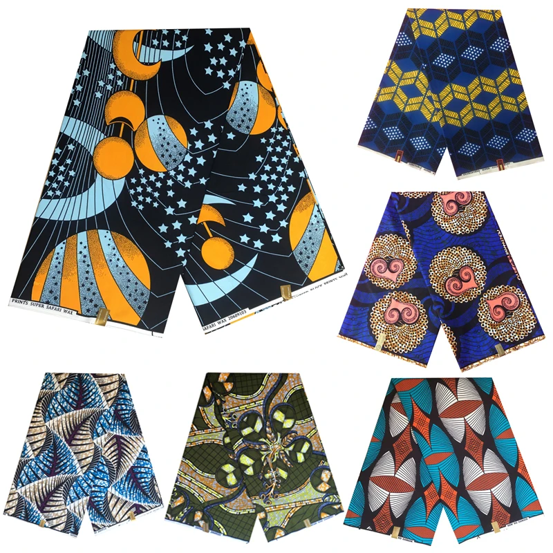 

Africa Ankara Prints Batik Patchwork Fabric Real Wax African Sewing Material 100% Polyester Good Quality Tissu For Dress Crafts