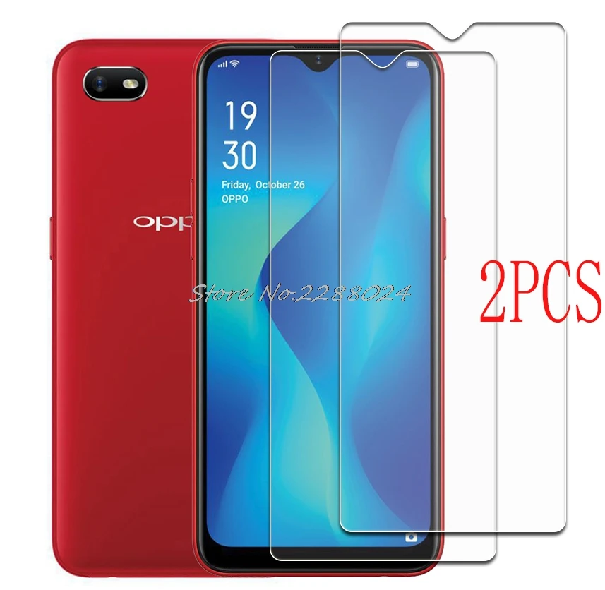 2PCS FOR OPPO A1k Tempered Glass Protective on OPPO A1k CPH1923 6.1