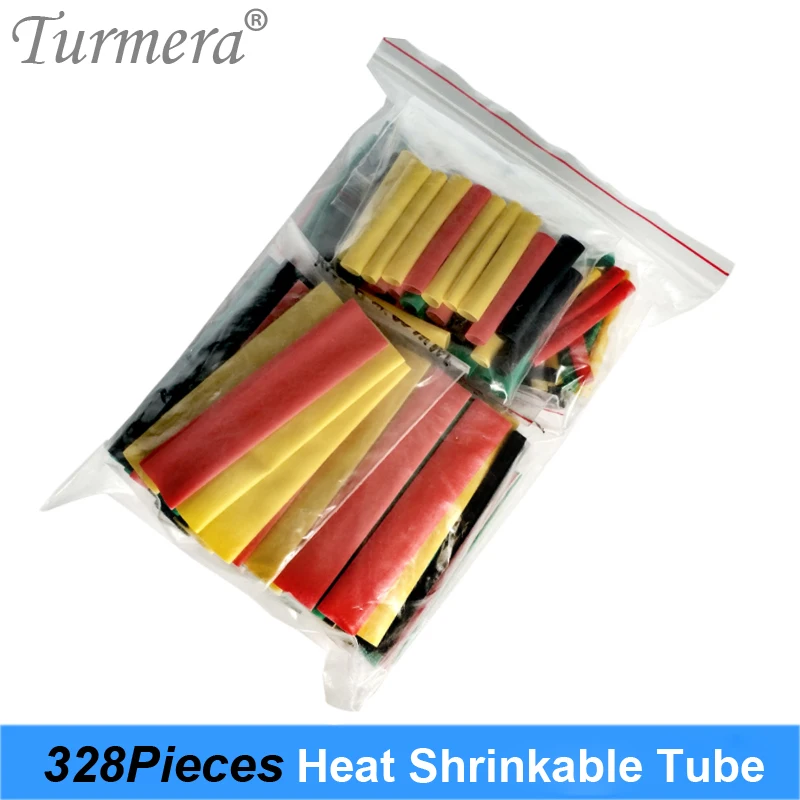 Turmera 328 Stuks Auto Elektrische Kabel Buis Kits Krimpkous Tubing Wrap Mouwen Diverse 8 Maten Gemengde Kleur Dropshipping