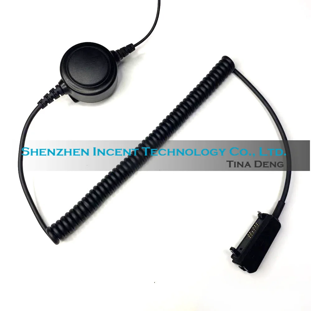 VOIONAIR Throat Control Mic Earphone For Airbus EADS Tetra G2 MC9620 Two Way Radio Walkie Talkie