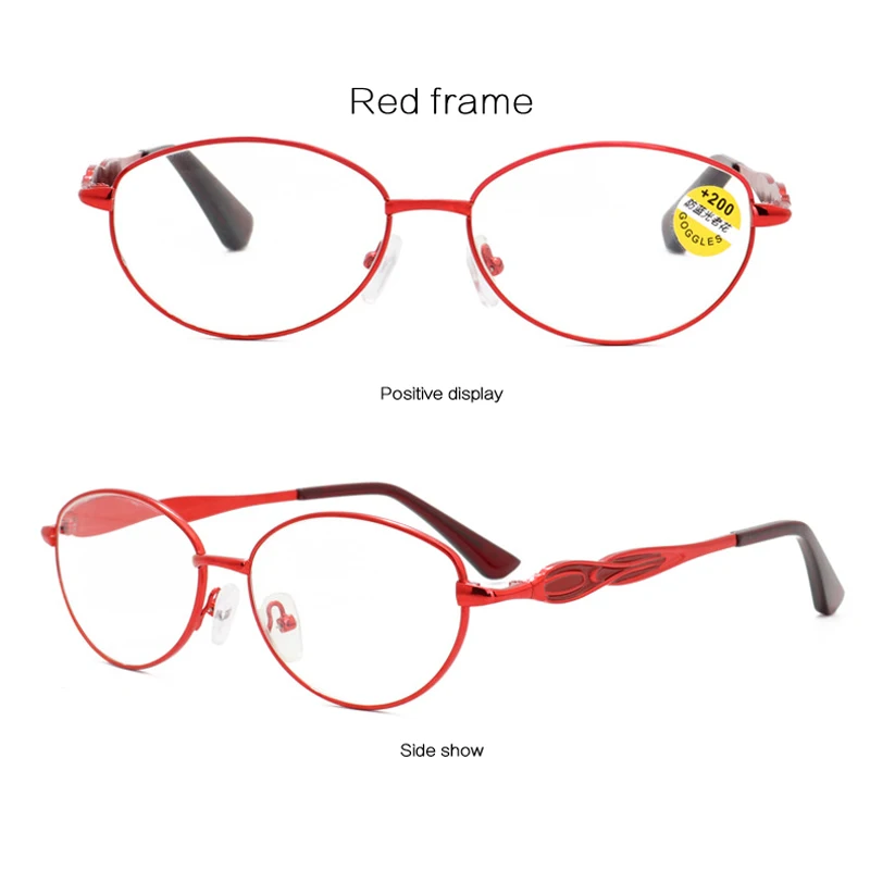 seemfly Metal Reading Glasses Women Anti Blue Light Computer Reading Eyeglasses For Men Reader Protection Eyewear +1.0 +1.5 +2.0 image 2