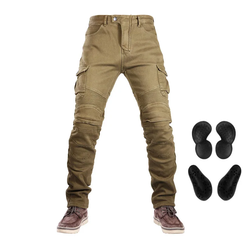 

NEW Motorcycle Jeans motorcycles and Scooter fall-proof wind-proof stretch slim-fit overalls for four seasons UGB06