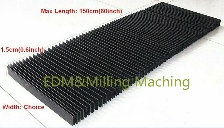 CNC Engraver Machine Protective Flat Accordion Bellows Cover Tool Flexible 170mm For Engraver Mill Part