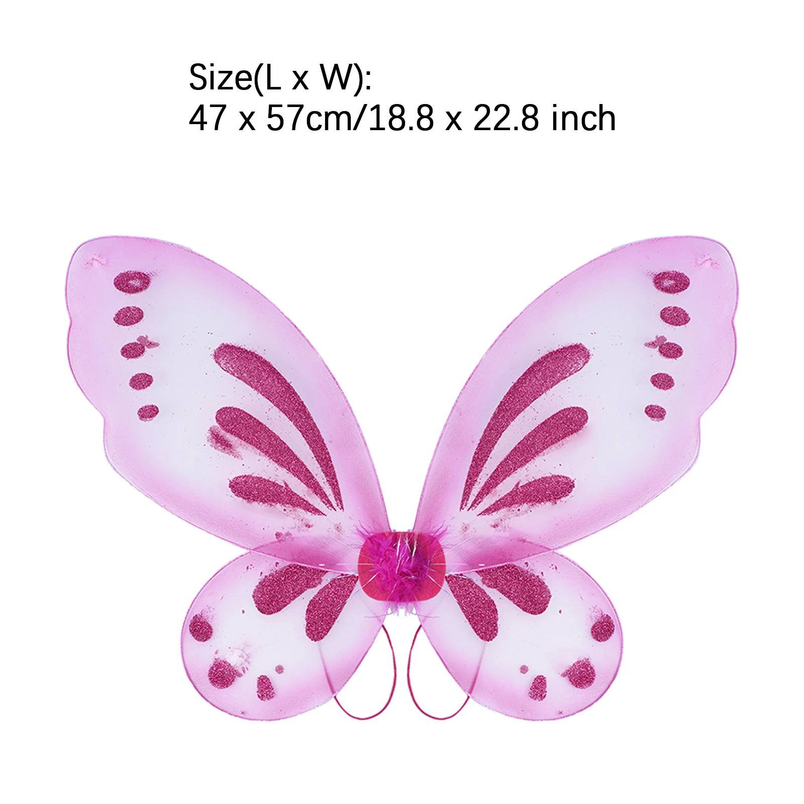 Vlinderfee Vleugels met elastische bandjes Schattige vleugel Sparkle Princess Angel Wing voor Halloween Party Cosplay Kostuum Decors