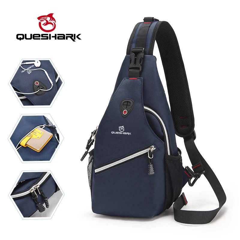 QUESHARK Professional Oxford Cloth Waterproof Camping Should Bag Multi-function Climbing Hiking Riding Gym Bag Travel Should Bag