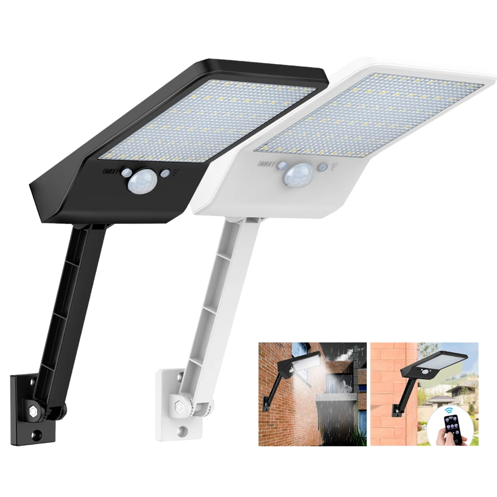 

LED Solar-Lights Motion-Sensor Flexible Outdoor Waterproof Wireless 48 800LM