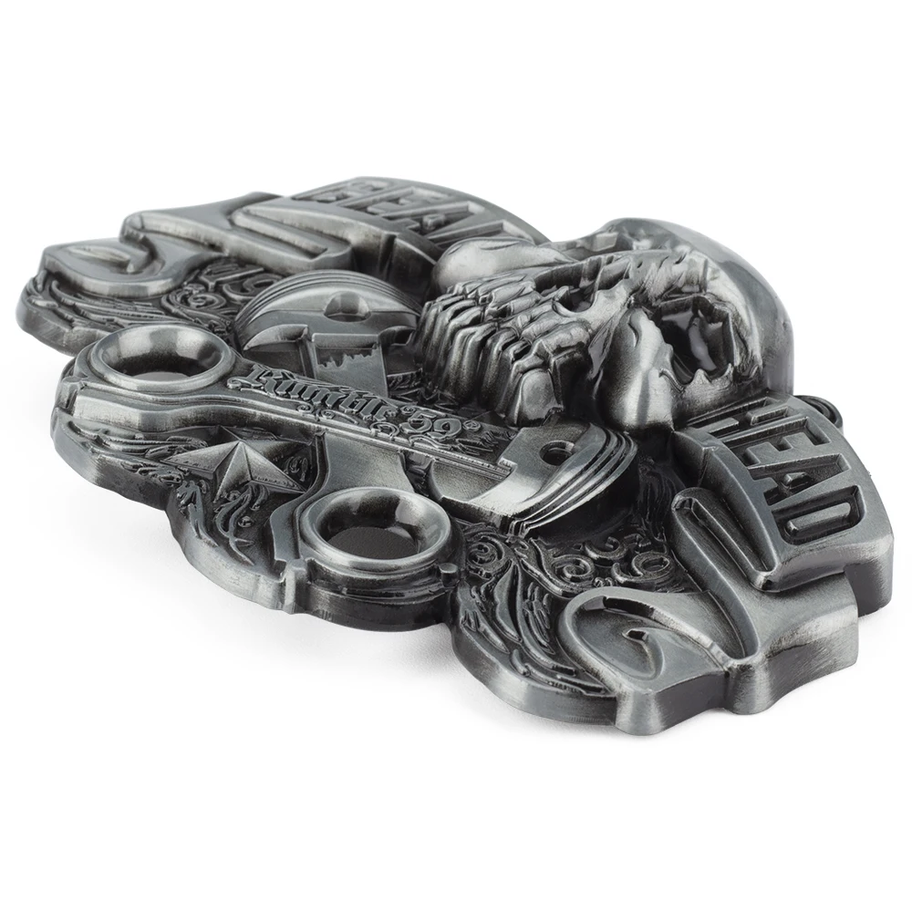 Gear Head Belt Buckle for Men Alloy Width 4.0cm