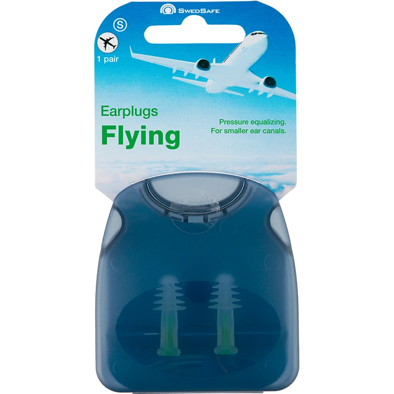 Swedsafe flying earplugs air plane pressure balance ear pain reduce noise gift