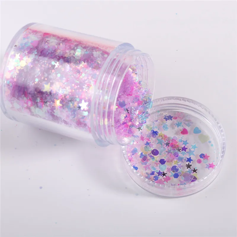 10g/Bag Nail Sequins For Craft Sequin Glitters Paillette Nail confetti For DIY  Article Decor Filler Mirror color mixed glitter