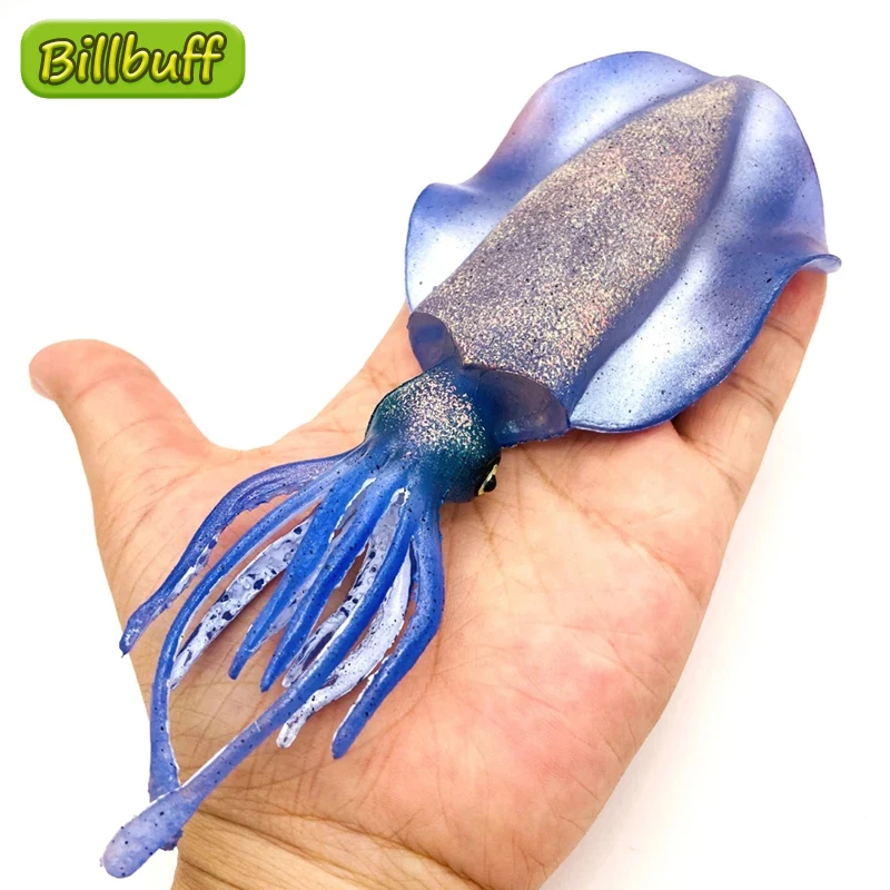 시뮬레이션 해양 모델 문어 게 불가사리 오징어 솔리드 액션 피규어 장난감, 미니어처 조기 교육 장난감, 어린이 선물