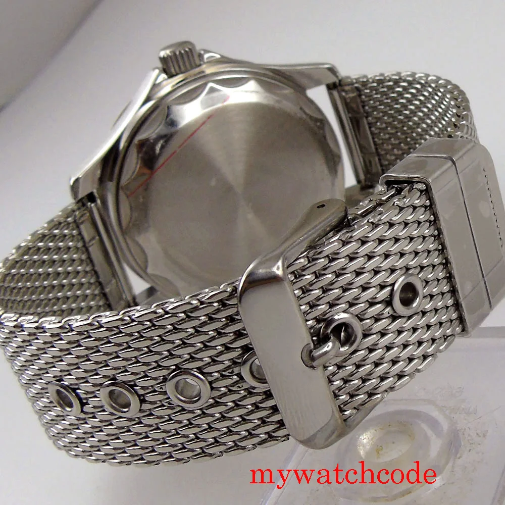 BLIGER – montre-bracelet automatique pour hommes, 41mm, NH35 MIYOTA 8215, verre de saphir, indicateur de Date, bracelet en acier inoxydable