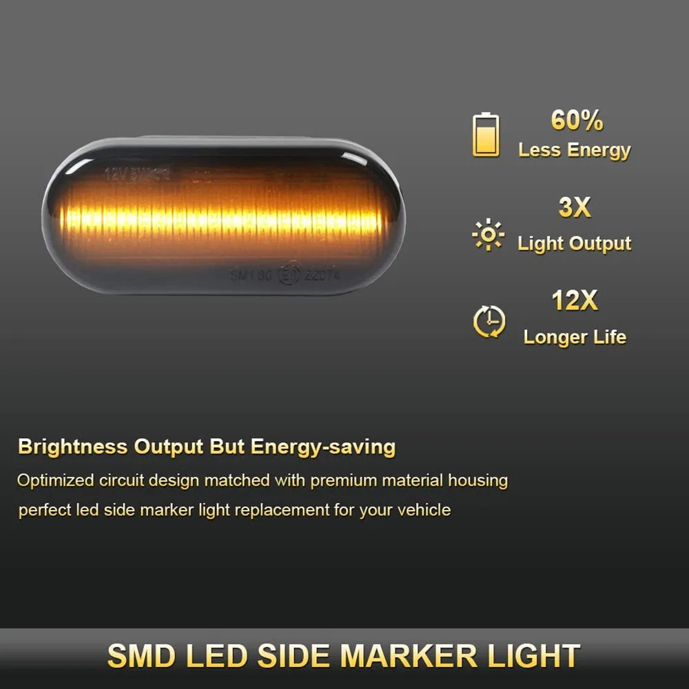 Dynamic Led Side Marker Turn Signal Light Blinker Lamp For Ford Fiesta C-Max Focus Fusion Galaxy Seat Ibiza Leon Citigo Felicia