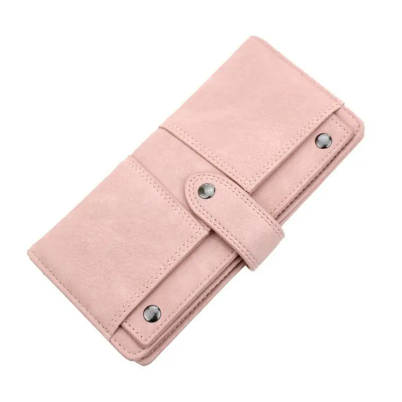 Artifical Leather Women Wallet Simple Casual Lady Long Purse Extral Card Holder Hand Wallet Brand Designer Girl Purse Coin