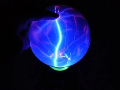 

Glow ball Blue light Plasma ball Lightning ball Electrostatic induction Explore equipment free shipping