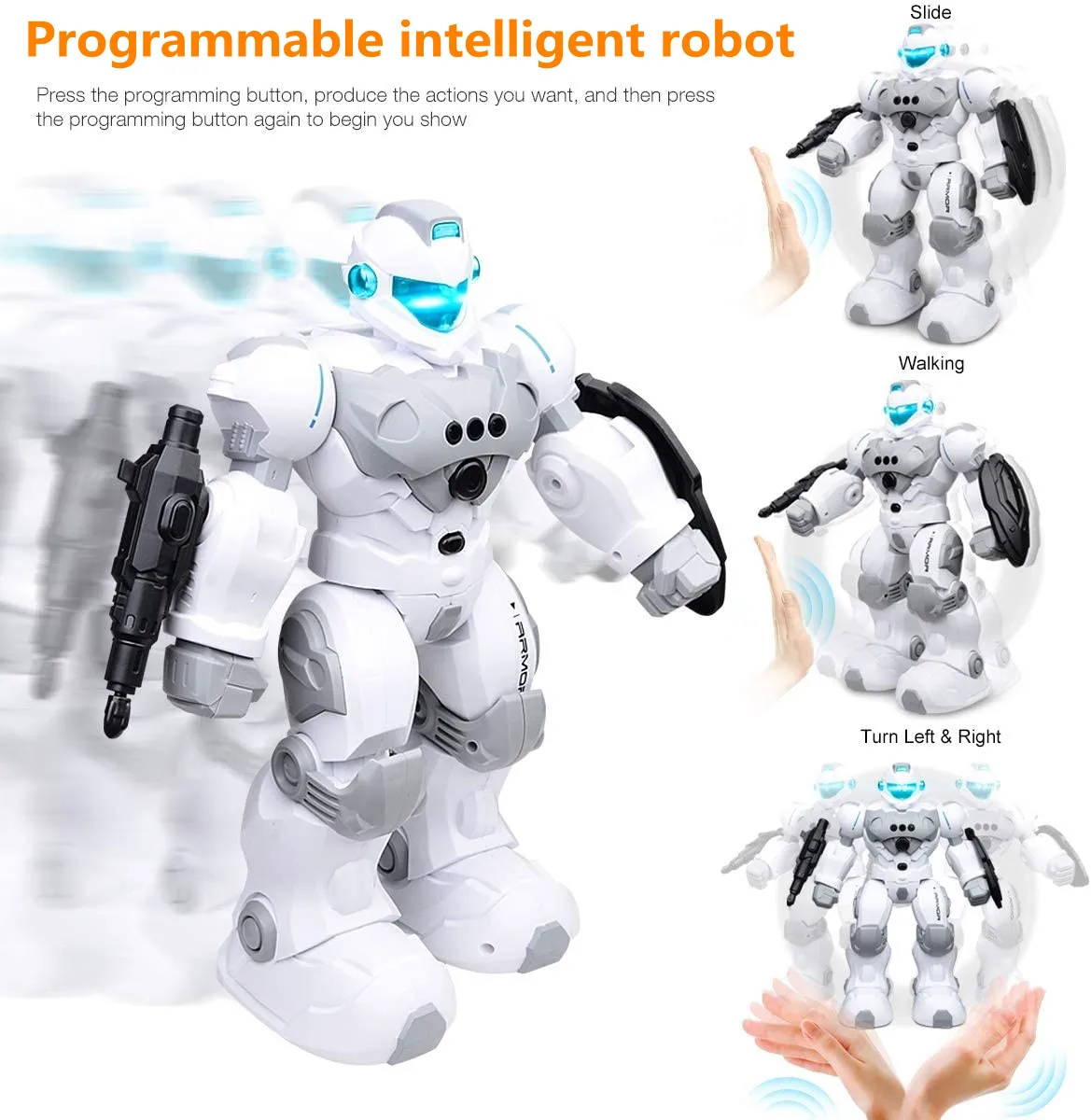 Electronic Wireless Remote Control Intelligent Robot Gesture Sensing  With Singing, Dancing, Walking, Intelligent Programming