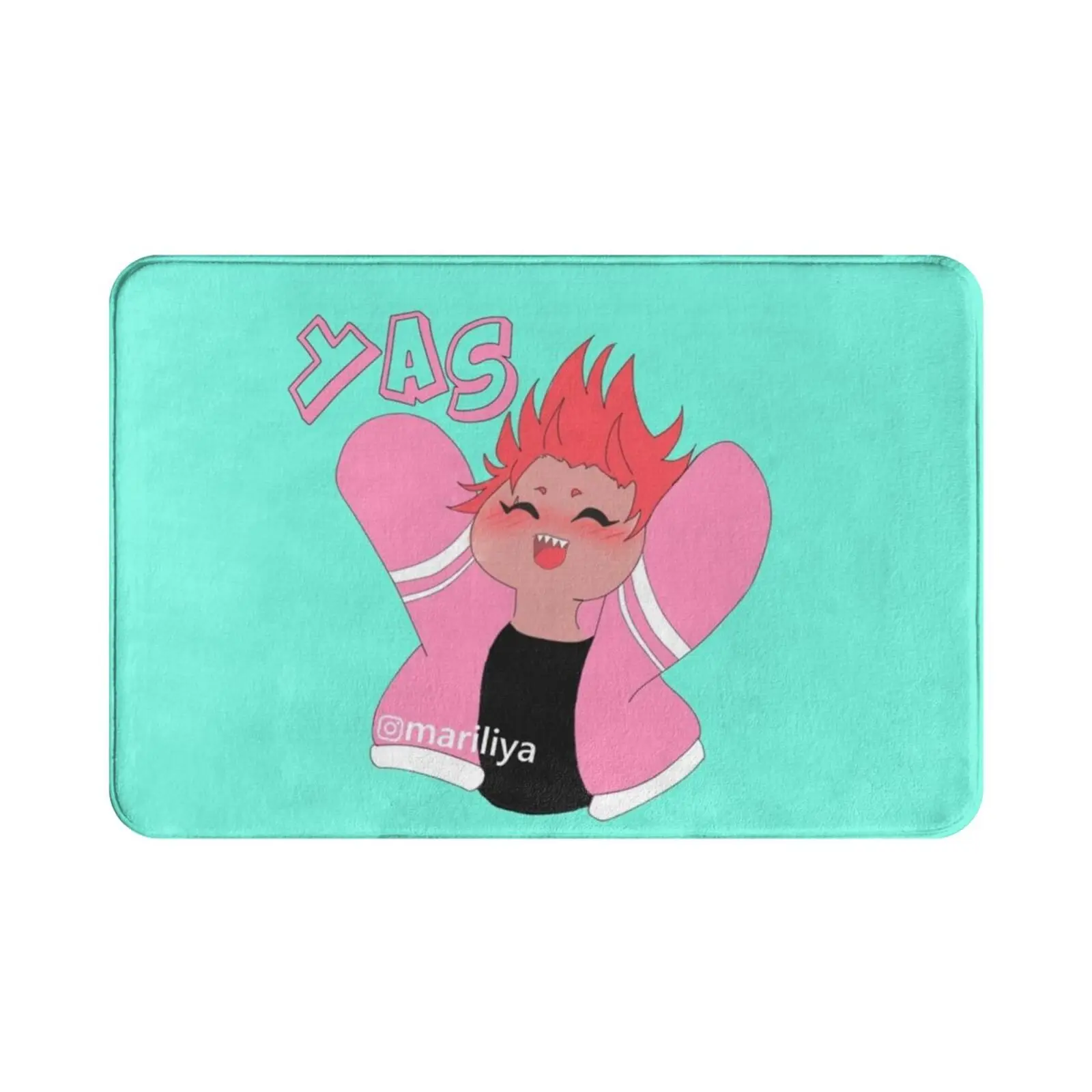 كيريشيما تشيبي السجاد حصيرة البساط وسادة لينة عدم الانزلاق كيريشيما كيريشيما إيجيرو أنيمي فانارت اللون الباستيل لطيف مضحك #1