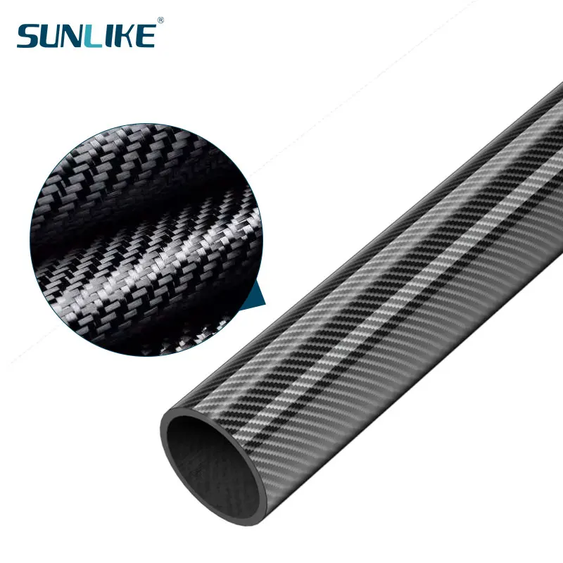 3 PCS   Length 330MM Carbon Fiber Tube Pipe 33CM Diameter 4mm 5mm 6mm 7mm 8mm 9mm For RC Model Airplane Drone Accessories