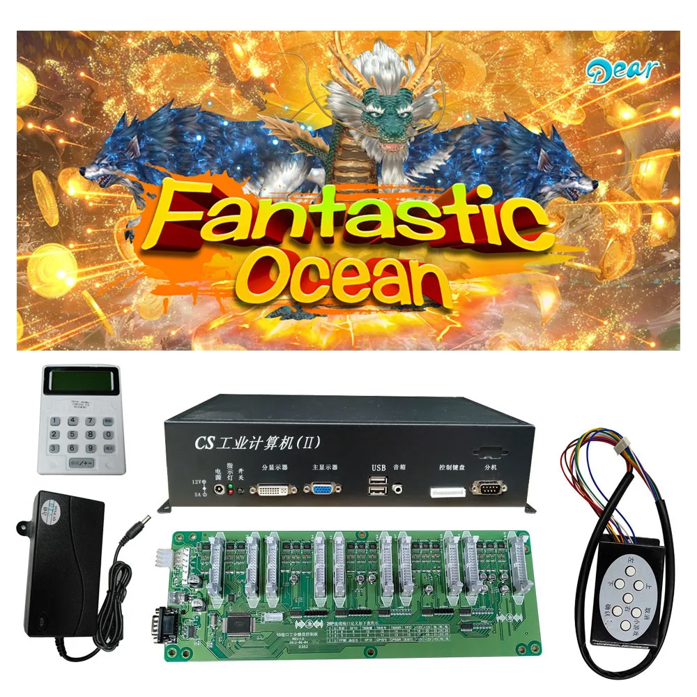 Fantastic Ocean Fish Hunter Table Machine Game System Fish Hunter Shooting Machine Host Accessories