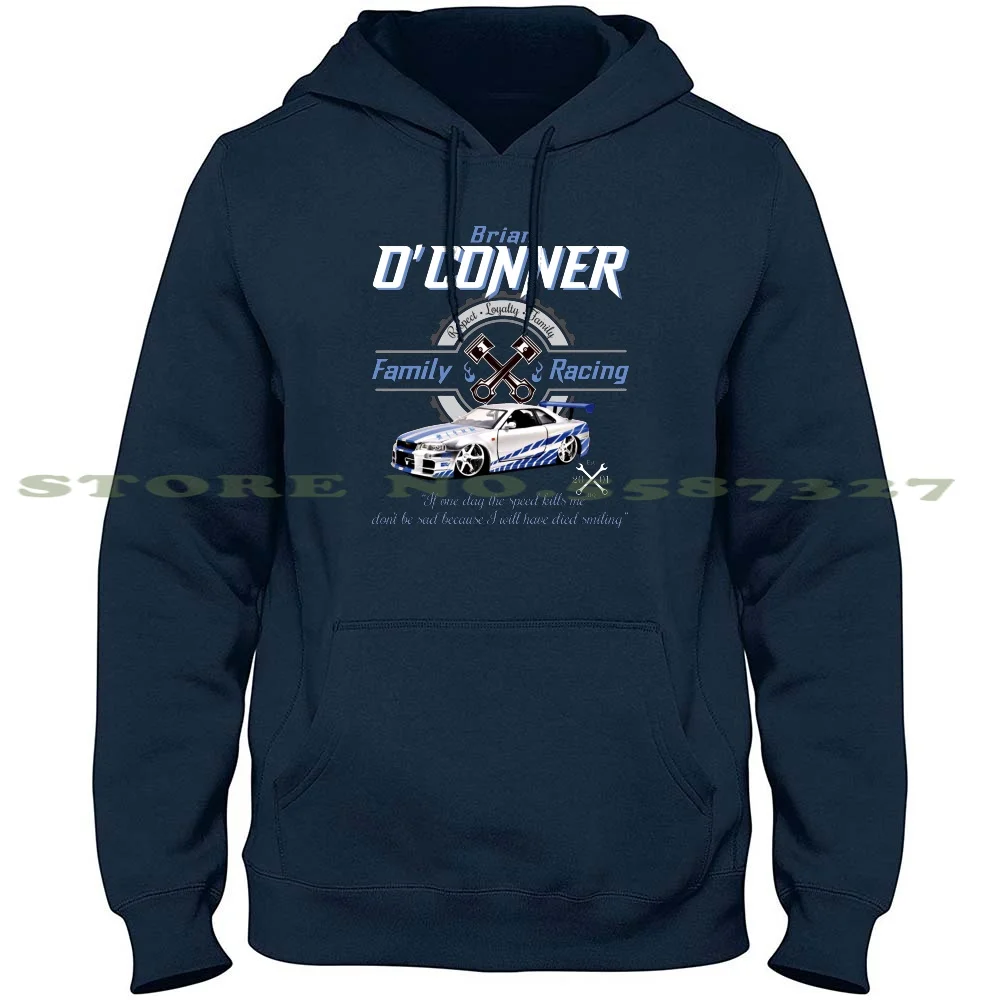 Brian O'Conner Family Racing Fast And Furious Tribute Hoodies Sweatshirt For Men Women Fast And Furious Car Racing Paul Walker