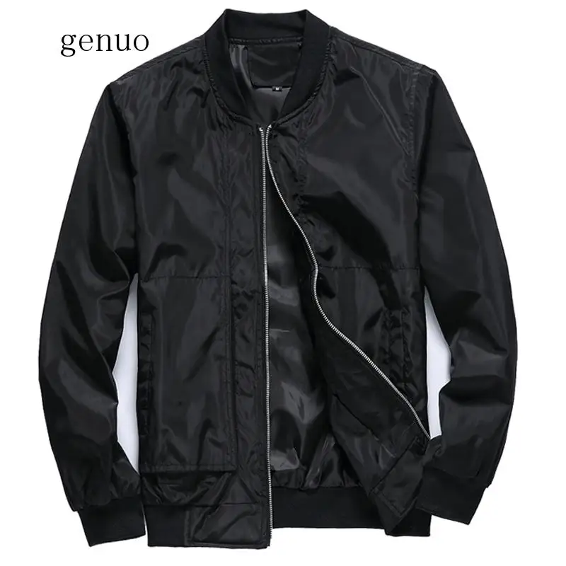 2020 Casual Bomber Jacket Men Spring Autumn Streetwear Slim Fit Thin Baseball Coat Outwear Hip Hop Windbreaker Jacket Men 4XL