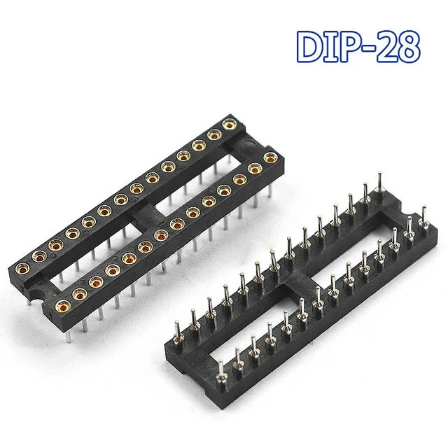 10PCS/lot IC Sockets DIP6 DIP8 DIP14 DIP16 DIP18 DIP20 DIP28 DIP40 pins Connector DIP Socket 6 8 14 16 18 20 24 28 40 pin