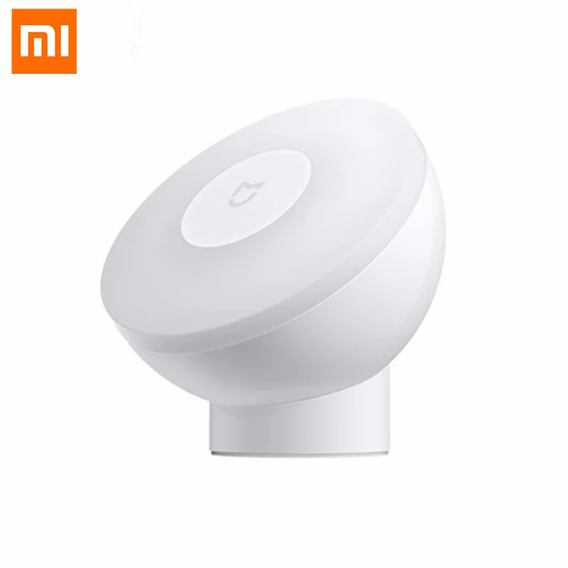 Original XIAOMI Mijia Night Light 2 Adjustable Brightness Infrared Smart Human Body Sensor Add Magnetic Base For Smart Home Life