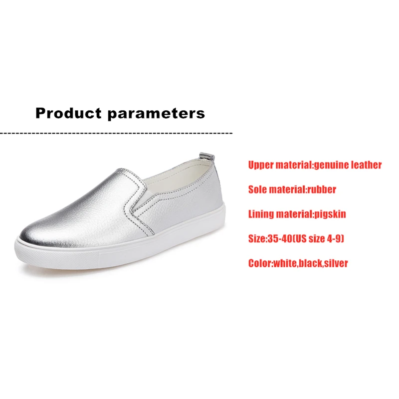 WOIZGIC-zapatos vulcanizados de piel auténtica de vaca para mujer, mocasines planos, sin cordones, informales, color blanco, estilo coreano, LLX-6688