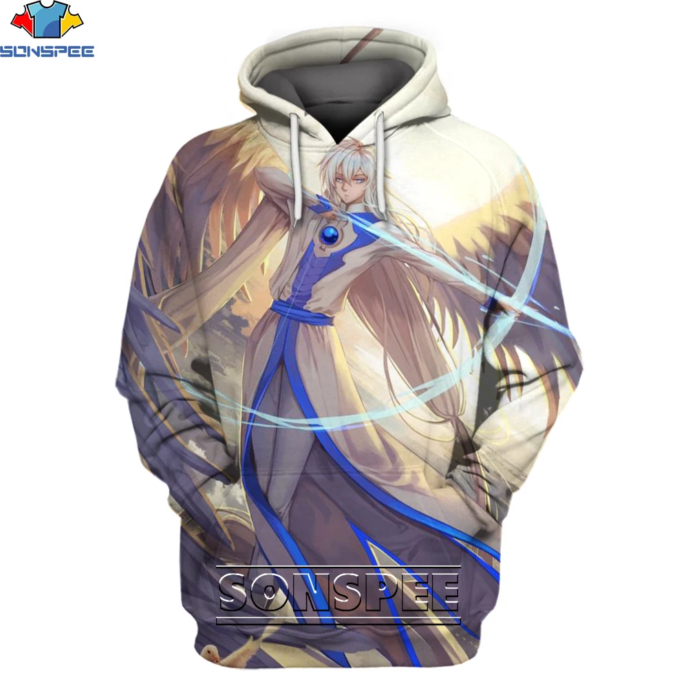 SONSPEE  Anime Sakura Card Captor Hoodie 3D Printing Men Women Retro Harajuku Classic Maiden Man Oversize Pullover Hoodies Kids