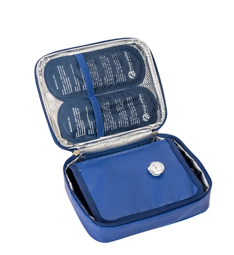 MEGA Kühltasche Tragbare Insulin-Kühltasche Diabetiker Insulin-Reiseetui Größe: 20*9*5 Neuestes Modell PU-Stoff Aluminiumfolie Kühltasche – Detail 20