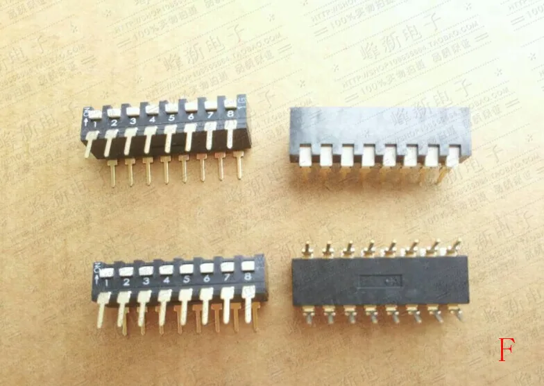 Japanischen seite zifferblatt schalter 8-bit schlüssel typ 2,54 fuß pitch codiert toggle 8P zifferblatt code schalter