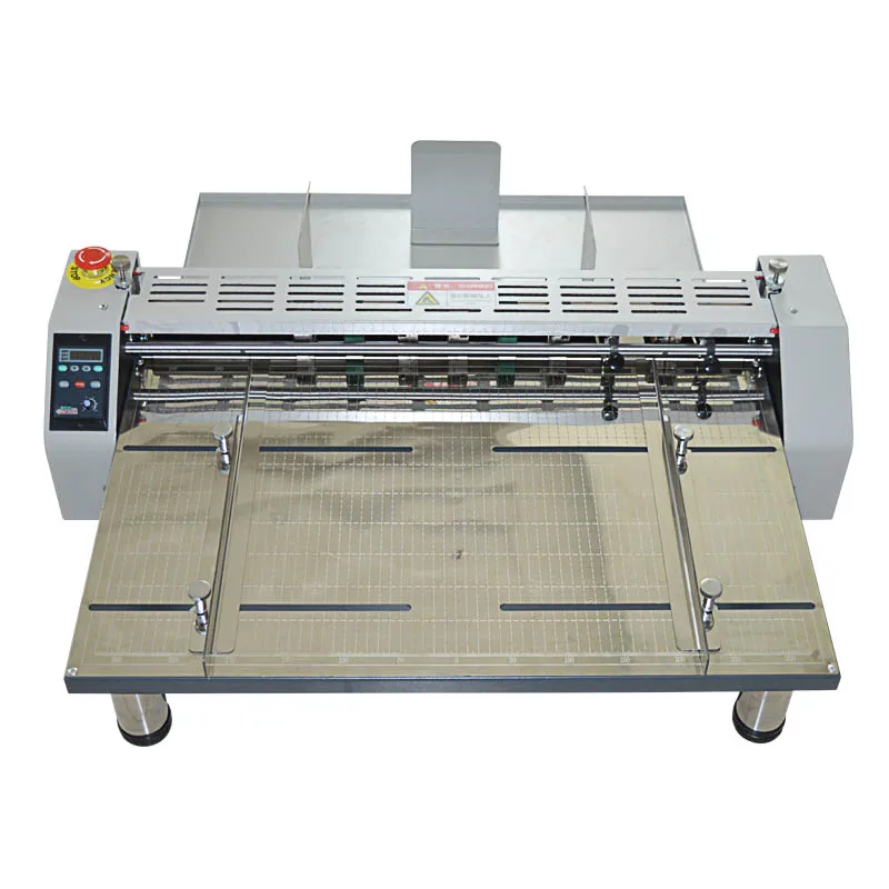 Electric paper creasing machine high speed paper Creaser spine line pressed rice noodle single mark cutting offset machine 220V