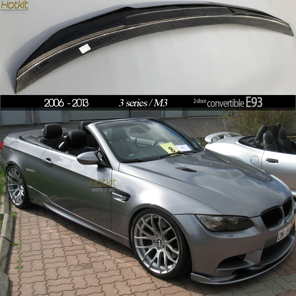 

Carbon Fiber Rear Trunk Big Spoiler Duckbill Tail Wing for BMW E93 Cabriolet 3 Series & E93 M3 Convertible 6-Month Warranty