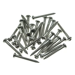 Dopro Stainless Steel Phillips Head Vintage-Style Guitar Tremolo Bridge Mounting Screws for Fender Strat/Stratocaster