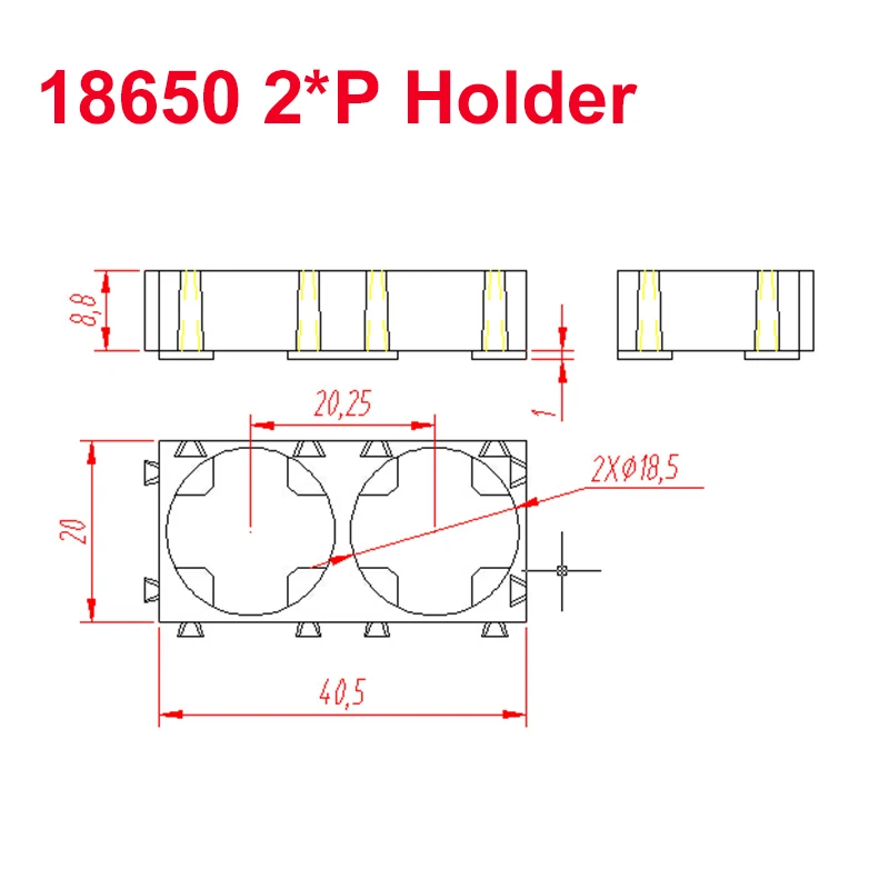 18650 حامل 2P 3P يمكن لصق 1S2P 1S3P 2S1P 3S1P 18650 18500 18450 18400 قوس خلية ل DIY LiFePO4 بطارية أيون الليثيوم حزمة