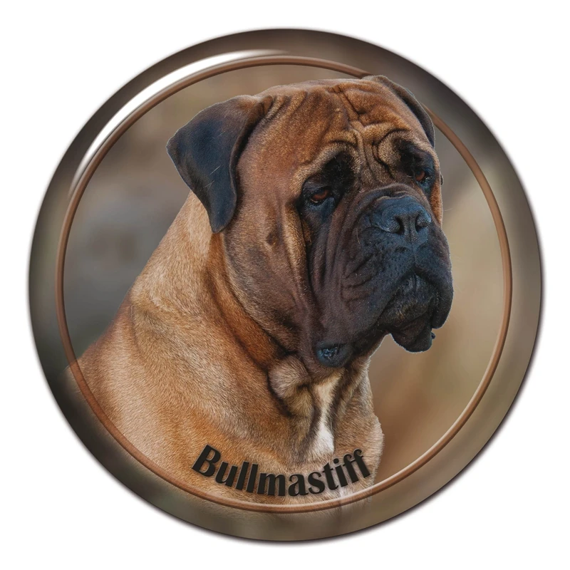 

S30485# 13CM/15CM/17CM PVC Decal Bullmastiff Dog V1 Car Sticker Waterproof for Bumper Rear Window Laptop Toilet