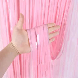2M 3M Birthday MacaronTinsel Curtain New Bachelorette Party Backdrop Macaron Birthday Party Decorations Wedding Party Backdrops
