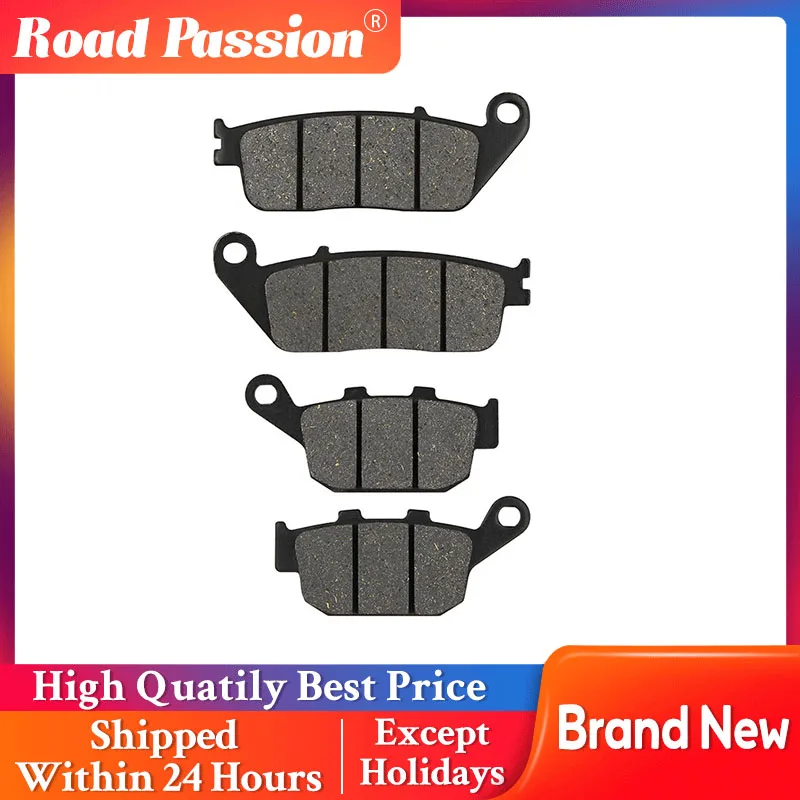 

Road Passion Motorcycle Front and Rear Brake Pads For Honda VT250 VT 250 CB-1 CB400F CB 400 F CBR400RR CBR 400 RR Z 800 E Z800E