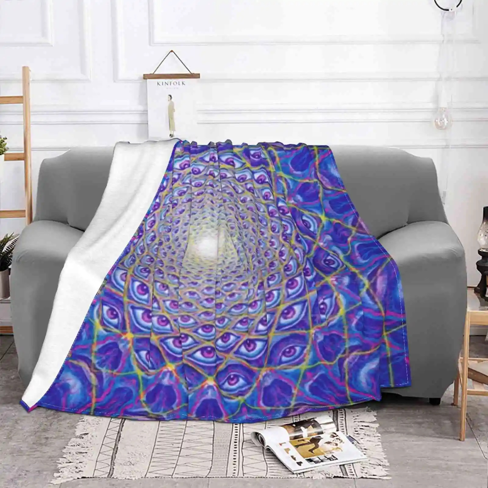 Best Seller Art Visionary Blanket Soft Warm Travel Portable Blanket Tool Alex Grey Tool Stuff Tool Best Selling Tool Art Tool