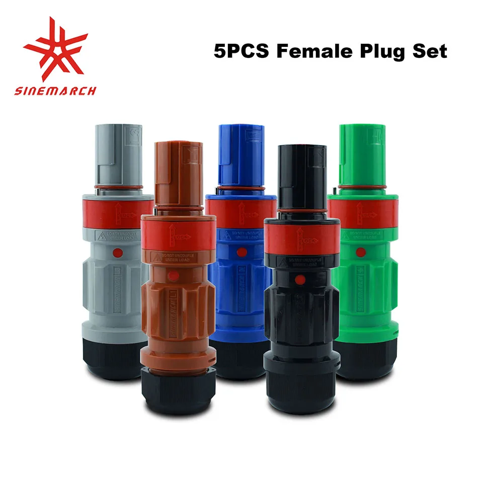 5PCS POWERART 400A Female Plug Set Single Pole Connector Line Drain for Power Distro Compatible with Powerlock