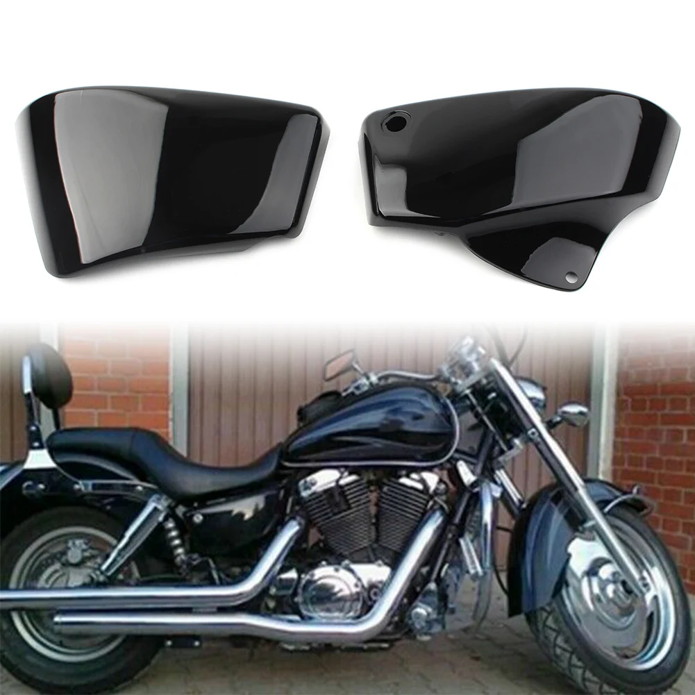 

2Pcs Motorcycle Side Battery Fairing Cover ABS Protective Guard For Honda Shadow VT1100 ACE Aero Sabre 1999-2008 Gloss Black