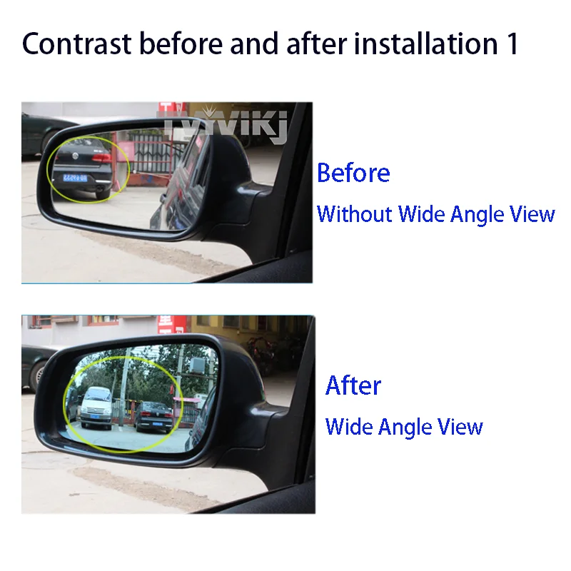 1 pair Side rearview mirror blue glass lens For Honda CIVIC 2006-2020 Wide Angle View anti glare Door mirror wing