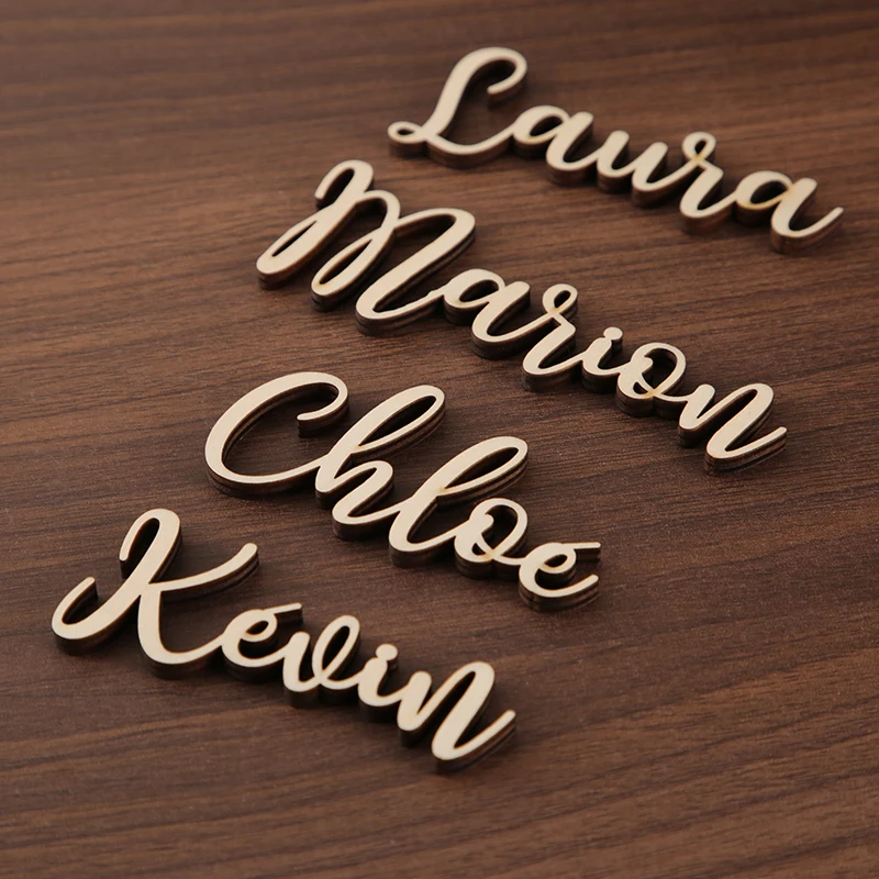 Place cards Wedding place cards Custom Laser Cut Names Place Setting Sign Dinner Party Place Card Wedding Card Party Decoration