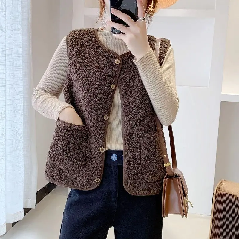 Woman Jacket Vest Women's Winter Vest Coat Chaleco Mujer