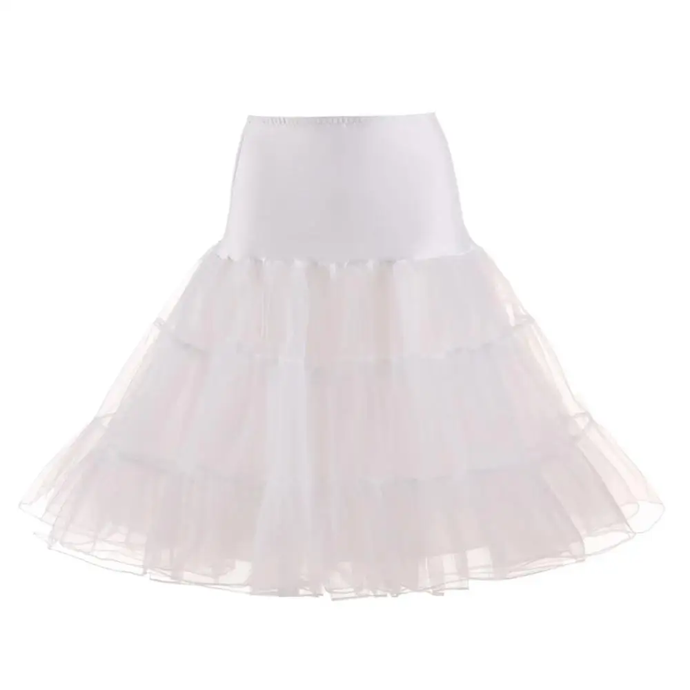 Vrouwen Effen Kleur Bruiloft Bruids Onderrok Crinoline Tutus Tule Rokken Sexy Vrouw Kleding Petticoat