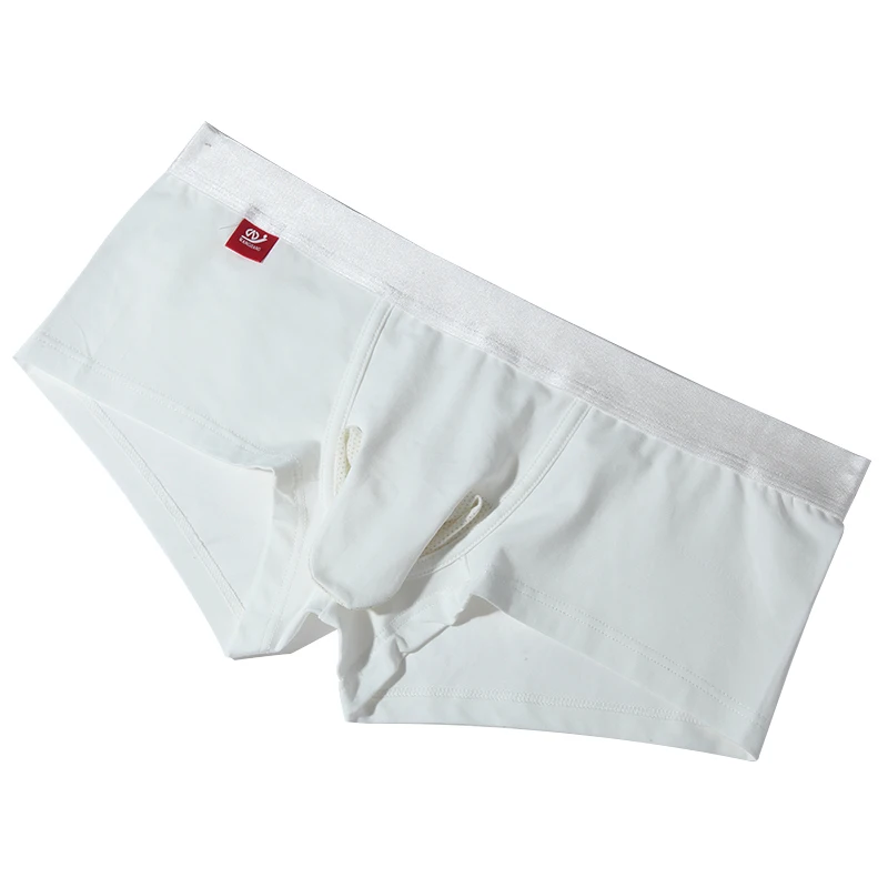 Boxer Uomo In Seta Ghiacciata Senza Cuciture – Tasca Convessa A U, Supporto E Comfort – Taglie L-3XL, 5 Colori (marrone, Blu, Rosso, Verde, Azzurro)